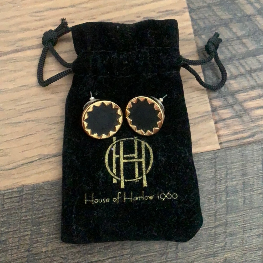 black house of harlow sunburst post earrings